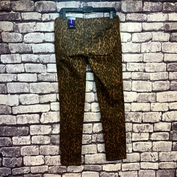 A.N.A. NWT Black & Brown Cheetah Print Pants Size 8(29) - Picture 5 of 8